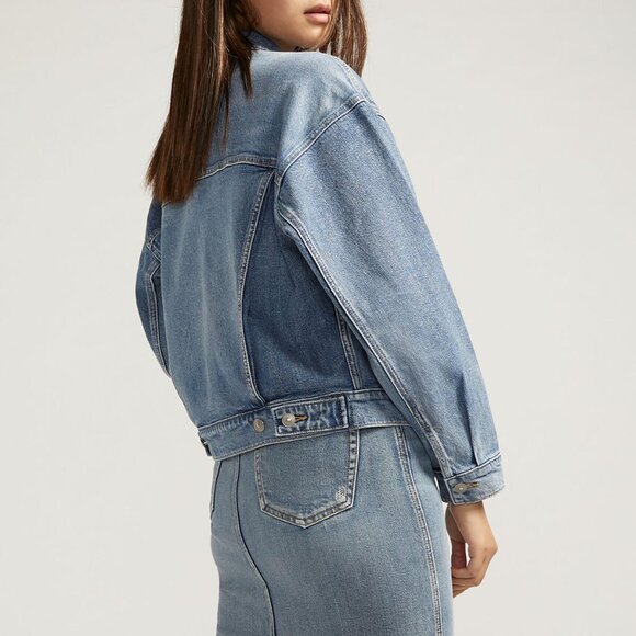 Silver Jeans - 90s Trucker Jacket - Indigo Denim - Size XS - Picture 1 of 5